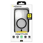 cellhelmet Magnitude Series MagSafe Phone Case for iPhone 16 Pro, Shock Absorbing, Onyx Black (CM-106-BLK)
