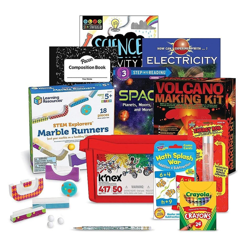 S&S Family Engagement Take Home Bags STEAM Grades 2-3, Assorted Colors (BK7052G002)