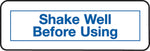 Medication Instruction Labels, Shake Well Before Using, White, 1/2x1-1/2", 500 Labels