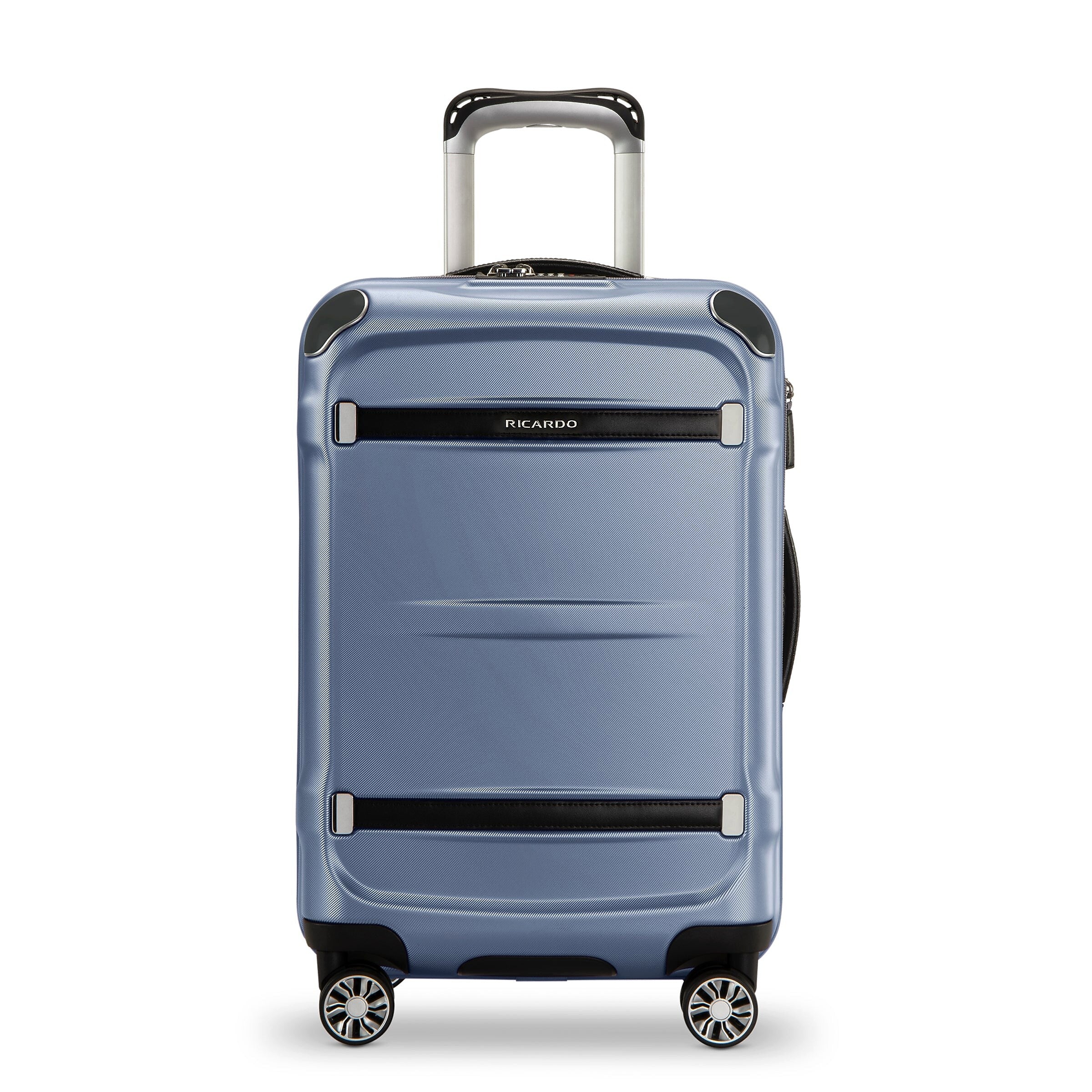 Ricardo Beverly Hills Rodeo Drive 2.0 21" Hardside Carry-On Suitcase, 8-Wheeled Spinner, Arctic Blue (098-21-457-4WB)
