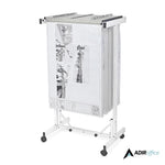 AdirOffice Expandable Blueprint Mobile Plan Center Large File Hanging Storage, White (615-WHI-KIT1)