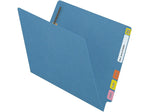Medical Arts Press Reinforced End Tab File Folder, Straight Cut, Letter-Size, Blue, 250/Carton (S-01602-BLU-B)