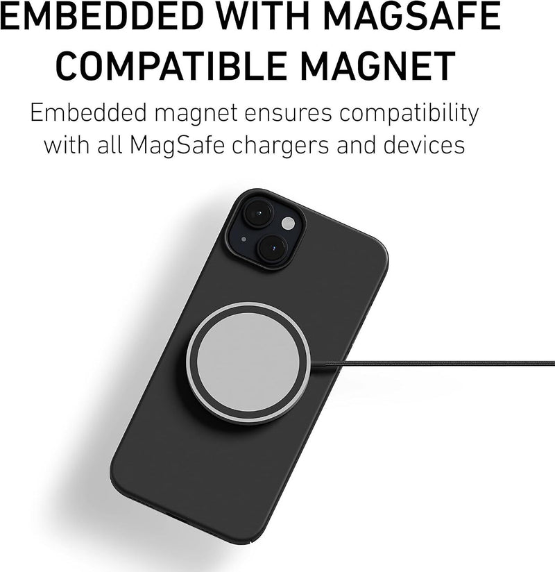 PEEL Magnetic MagSafe Phone Case for iPhone 15 Plus, Black (I15 PLUS MAGSAFE BLA)