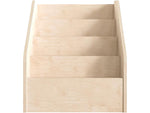 Flash Furniture Bright Beginnings 4-Section Book Display Unit, 19"H x 17.25"W x 17.25"D, Brown (MK-KE24305-GG)