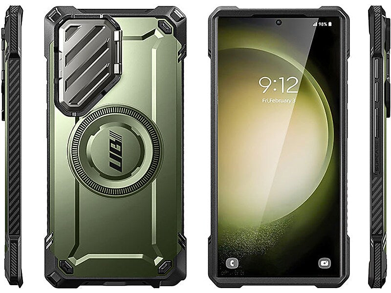 SUPCASE Unicorn Beetle MAG XT MagSafe Samsung Galaxy S24 Ultra, Shock Absorbing, Dark Green (GXYS24U5GMXTGN)