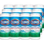 Clorox Disinfecting Wipes, Fresh Scent, 35 Wipes/Container, 12/Carton (01593)