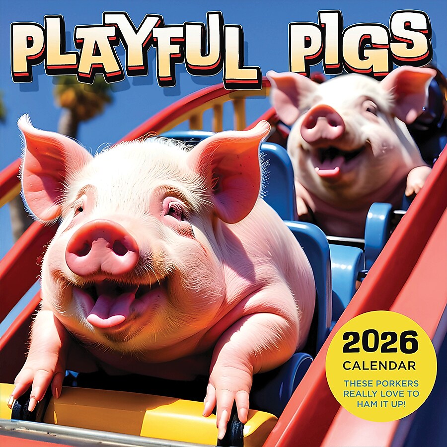 2026 TF Publishing Playful Pigs 12" x 12" Monthly Wall Calendar (26-1023)