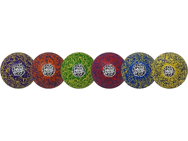 Champion Sports Rhino Skin Spider 6.3" Dodgeballs, Assorted Colors, 6/Set (RXSPDRSET)