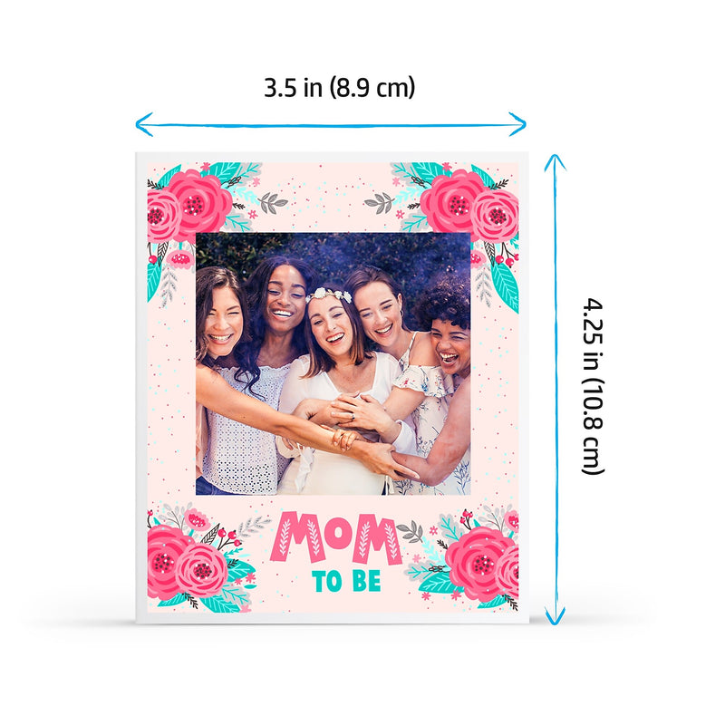HP Sprocket 3.5 x 4.25" Zink Sticky-Backed Photo Paper, 100 Sheets/Pack (HPIZ3X4100)
