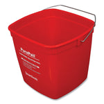 Boardwalk PuraPail Bucket, 6 Quart, Plastic, Red (BWK6QTREDBKT)