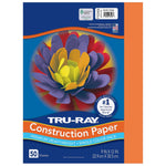 Tru-Ray 9" x 12" Construction Paper, Electric Orange, 50 Sheets/Pack, 5 Packs/Bundle (PAC103404-5)