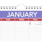 2026 AT-A-GLANCE 17" x 12" Monthly Dry Erase Wall Calendar, White/Purple (PMLM02-28-26)