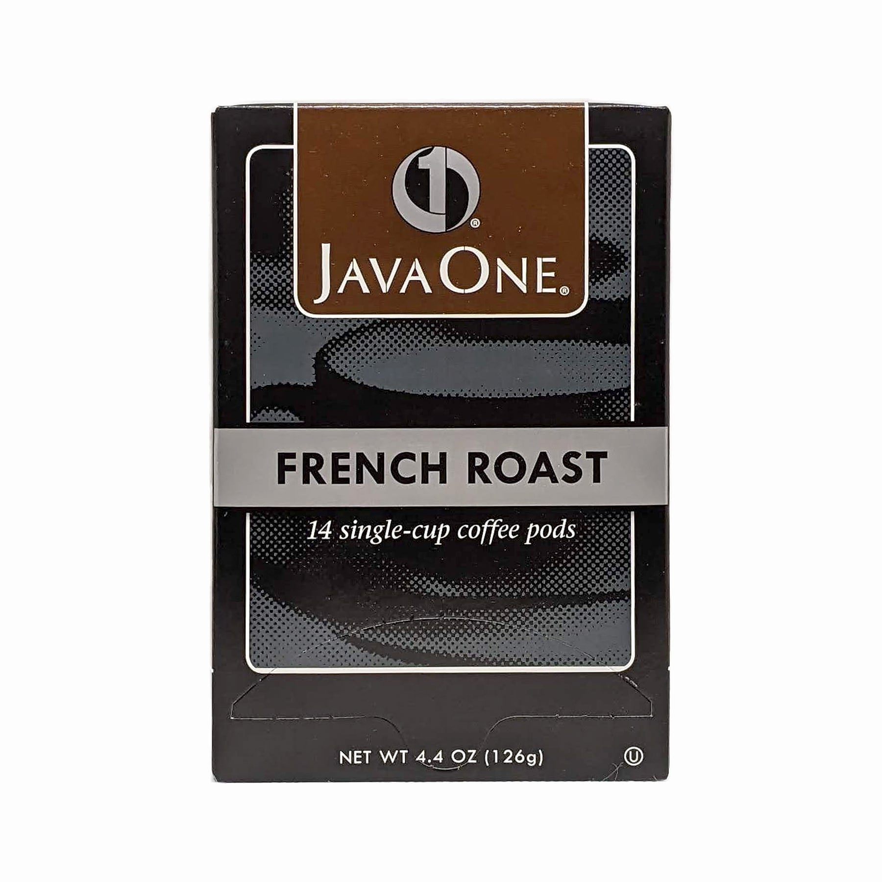JavaOne French Roast Coffee Soft Pods, Dark Roast, 84/Carton (JTC30806CT)