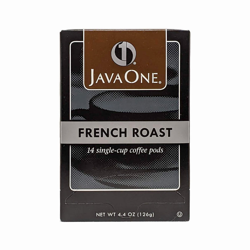 JavaOne French Roast Coffee Soft Pods, Dark Roast, 84/Carton (JTC30806CT)