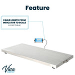 Viva Comfort ME904 ADI904-04-MK Veterinary Scale with Wheels, White, 660 lbs. Capacity