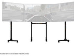 Next Level Racing Adjustable Triple Stand, Up to 65" Monitor, Matte Black (NLR-A010)