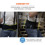 Ergodyne ProFlex 2000SF 840D Spandex Back Support Brace, 4XL (11288)