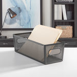 mDesign Steel Organizer, Matte Black (25991)