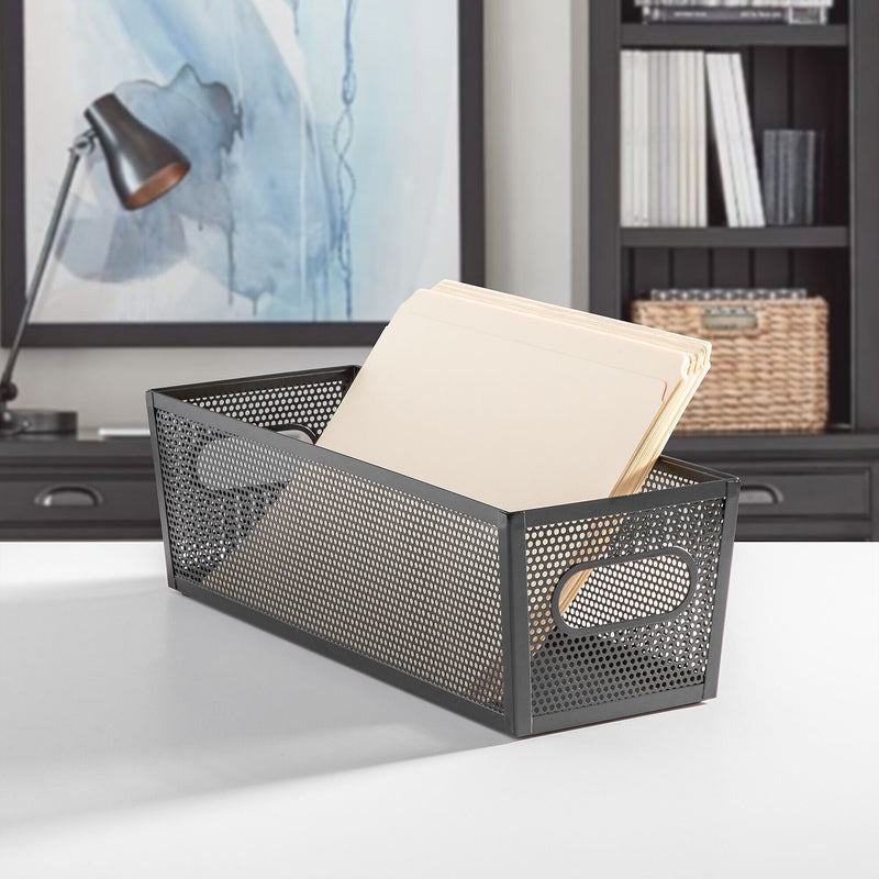 mDesign Steel Organizer, Matte Black (25991)