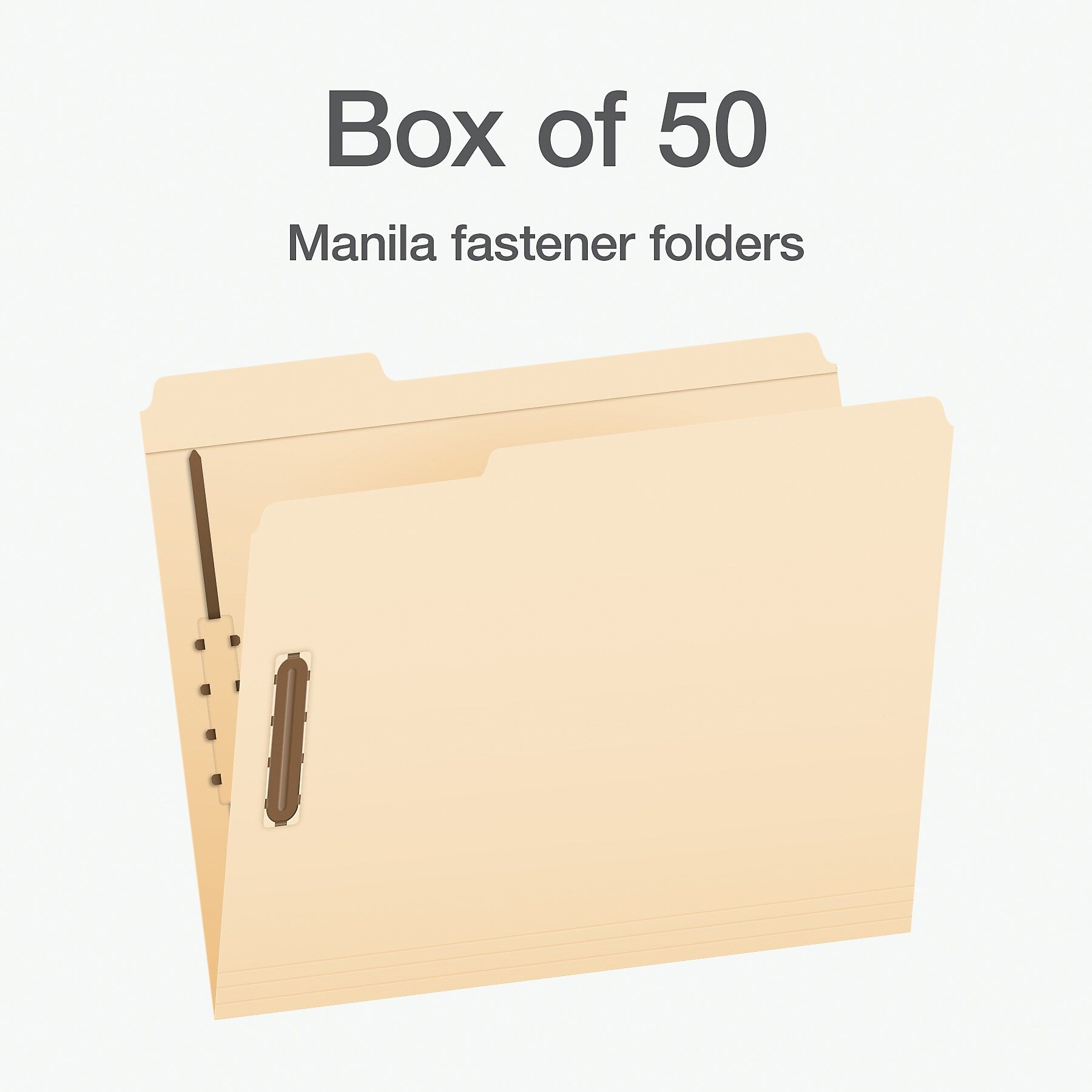 Pendaflex File Folder, 1-Tab, Assorted, Letter Size, Manila, 50/Box (1006993)