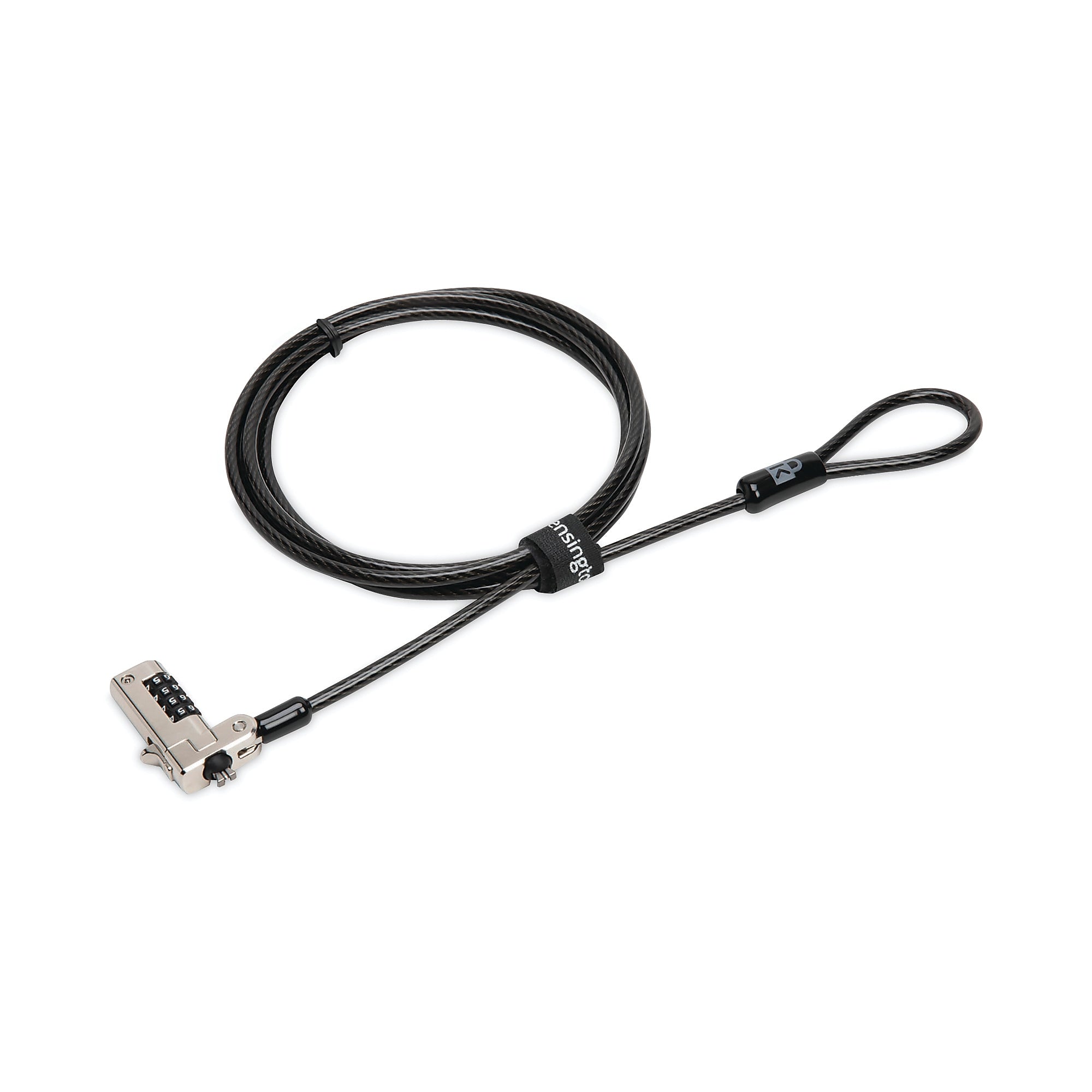 AbilityOne 5340016952546, SKILCRAFT Kensington Laptop/Tablet Combination Computer Lock, 6 ft Carbon Steel Cable, Black