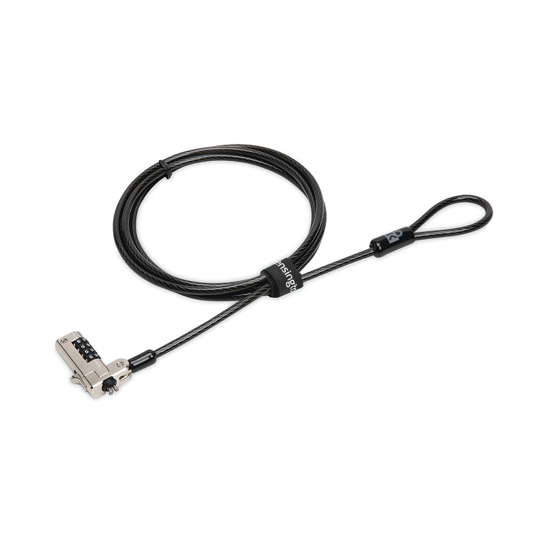 AbilityOne 5340016952546, SKILCRAFT Kensington Laptop/Tablet Combination Computer Lock, 6 ft Carbon Steel Cable, Black