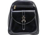 McKlein MOLINE Leather Laptop Backpack, Small, Black (99665)