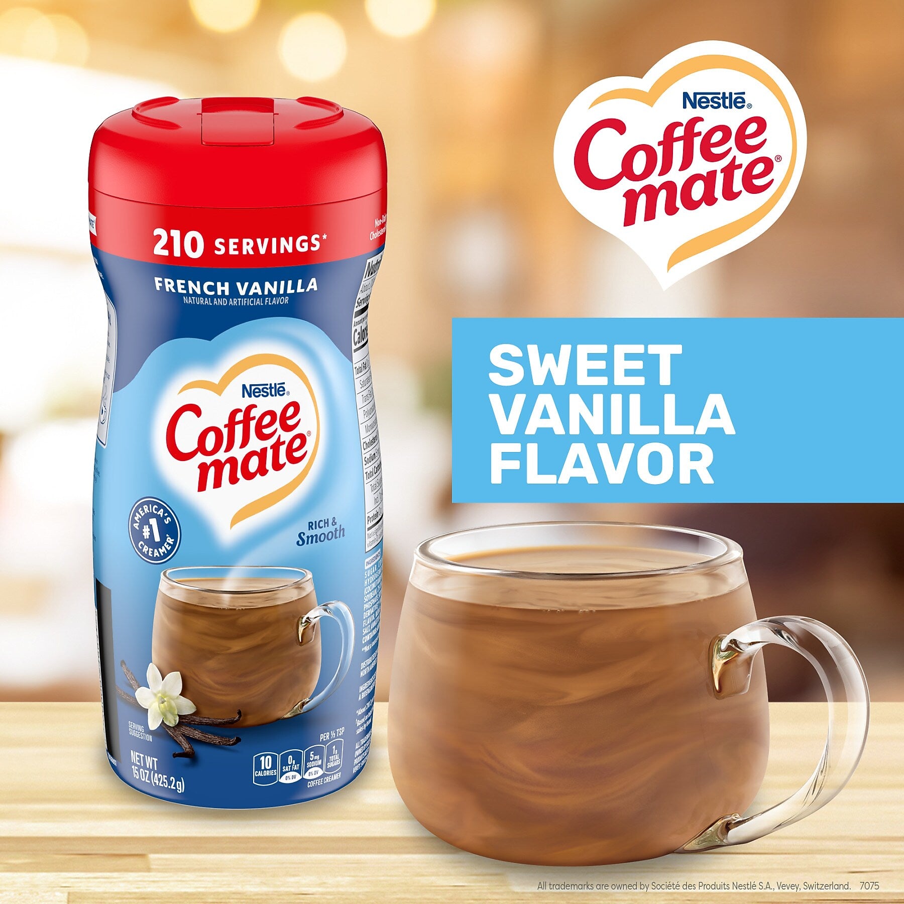 Coffee mate French Vanilla Powdered Creamer, 15 Oz. (35775)