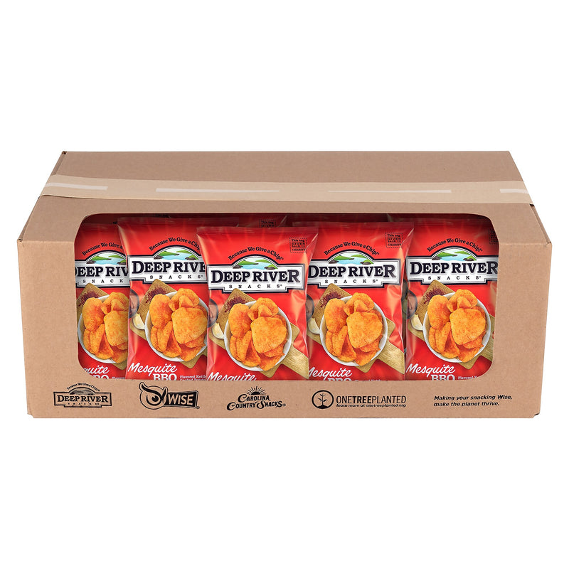 Deep River Snacks Gluten Free Mesquite BBQ Kettle Cooked Potato Chips, 2 oz., 24/Box (220-02562)