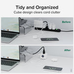 Plugable 67W USB-C Charging Station, White (PS3-METERC3)