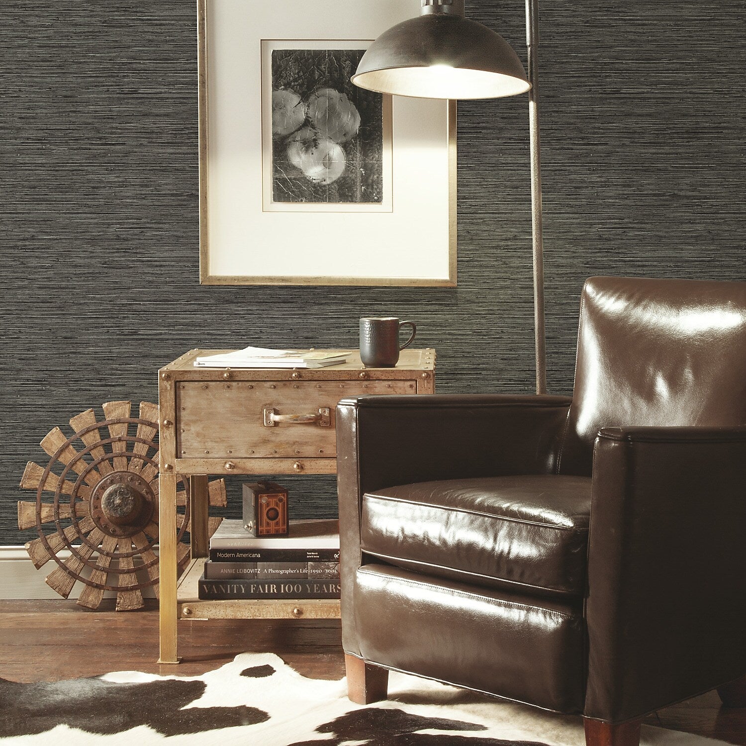 York Wallcoverings Faux Grasscloth Peel and Stick Wallpaper (RMK11313WP)