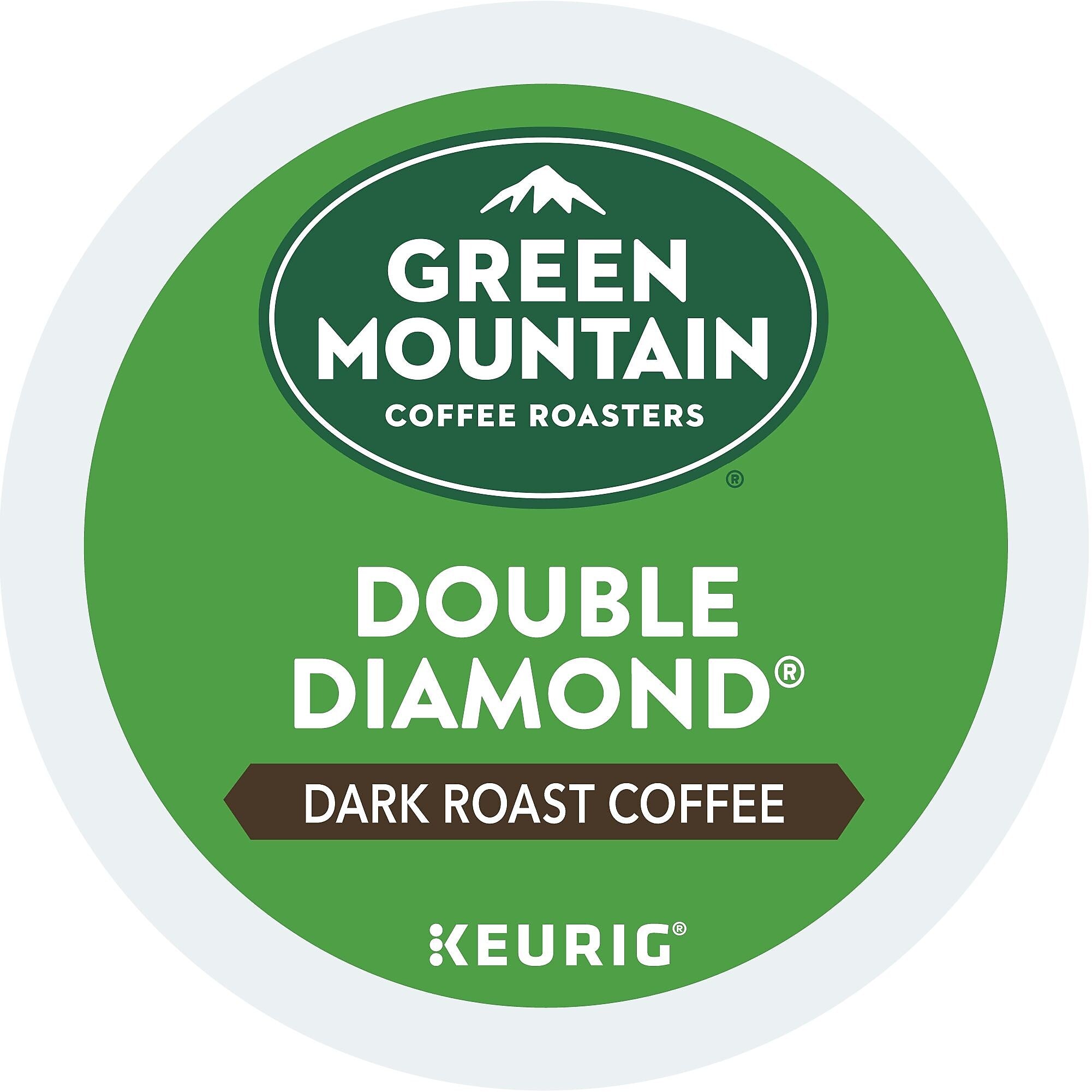 Green Mountain Double Diamond Coffee, Dark Roast, Keurig® K-Cup® Pods, 96/Carton (GMT4066CT)