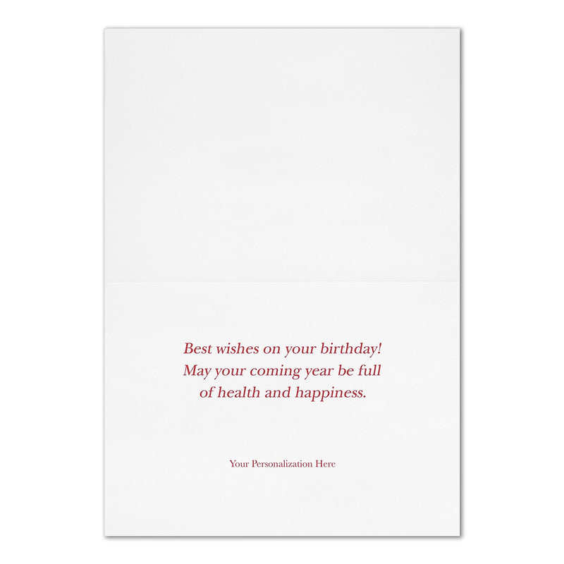 "Birthday Party" Card w/ Gold Lined White Envelope, 250/BX