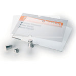 Durable CRYSTAL SIGN Document Holder, 5.875" x 4.125", Wall Mounted, Top/Bottom Loading, Transparent (482119)