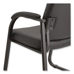 Alera® Genaro Series Fixed Arm Faux Leather Computer and Desk Chair, Black (ALERL43C16)