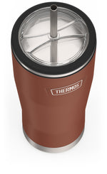 Thermos Icon Stainless Steel Vacuum Insulated Cold Tumbler with Straw, 24 oz., Saddle (EAIS1112SD4)