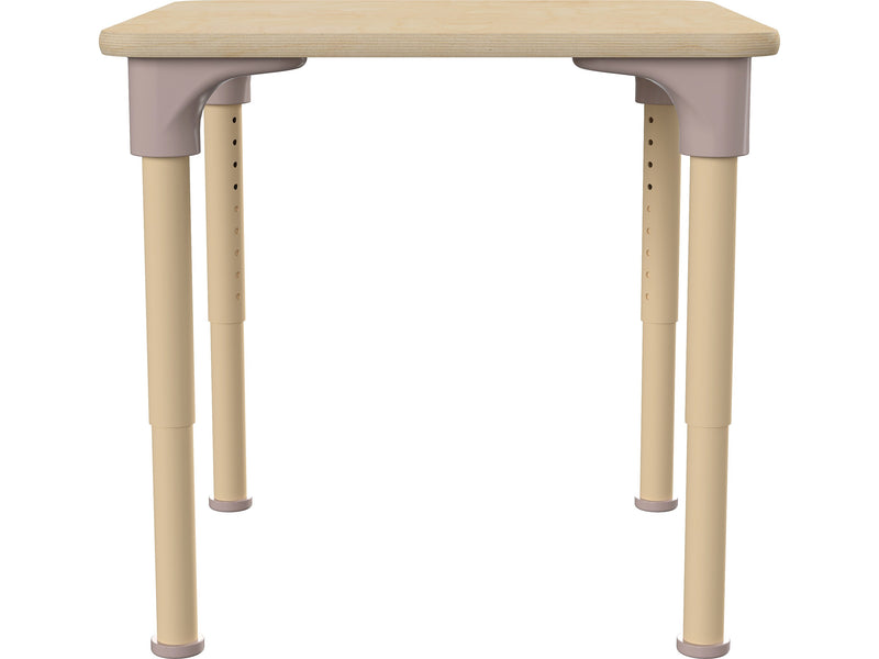Flash Furniture Bright Beginnings Hercules Square Table, 24" x 24", Height Adjustable, Beech (MK-ME088023-GG)
