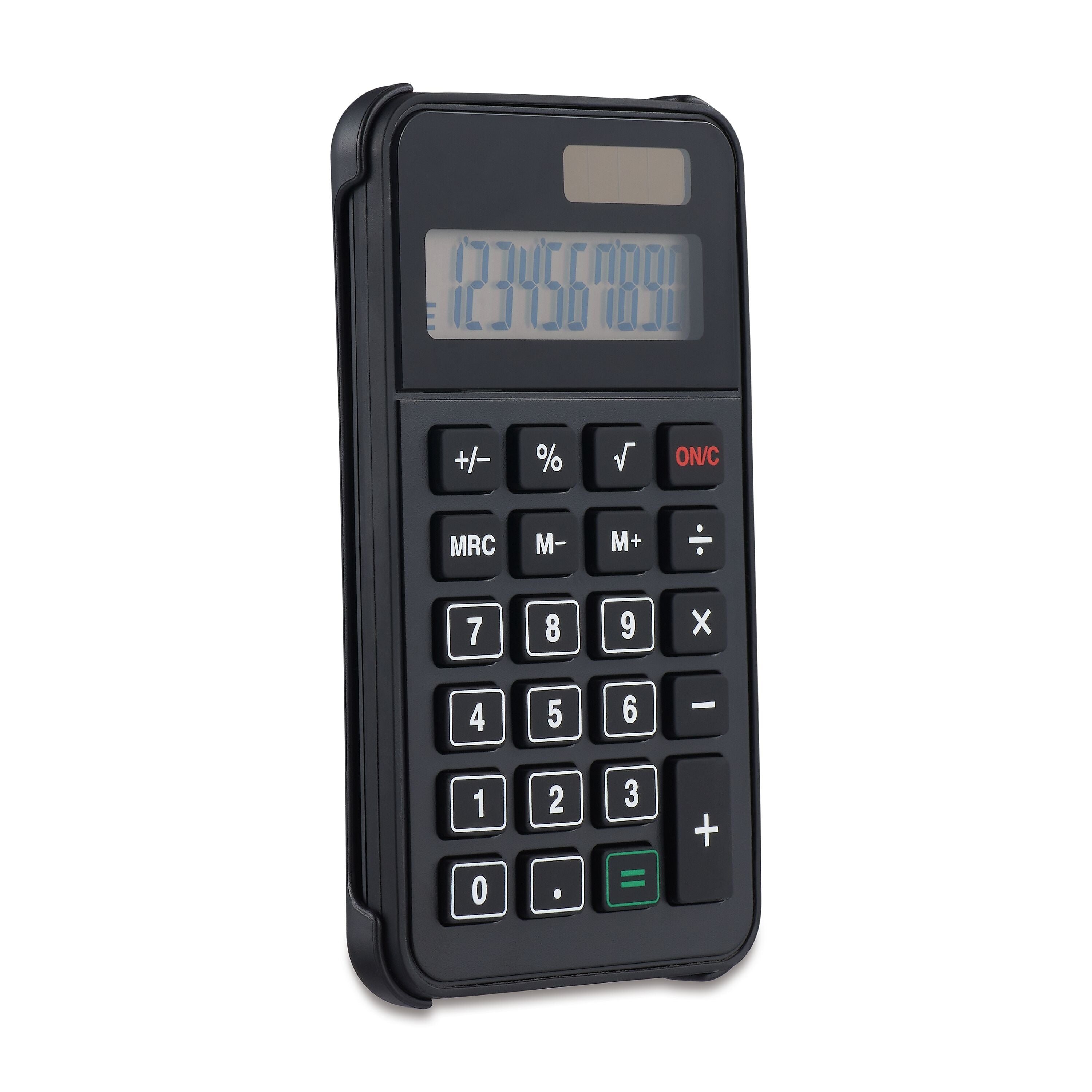 Staples 10-Digit Battery & Solar Basic Pocket Calculator, Black (ST150-CC)