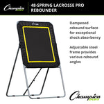 Champion Sports Deluxe Steel Lacrosse Ball Rebounder, Black (CHSLBT43)