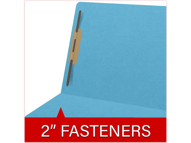Medical Arts Press Heavy Duty End Tab File Folder, Straight-Cut, Letter Size, Blue, 40/Box (S-09461-DBL)