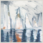 Amanti Art Sailboats In The Mist II by Dan Meneely Framed Canvas Wall Art Print, 30" x 30" (A42678299988)