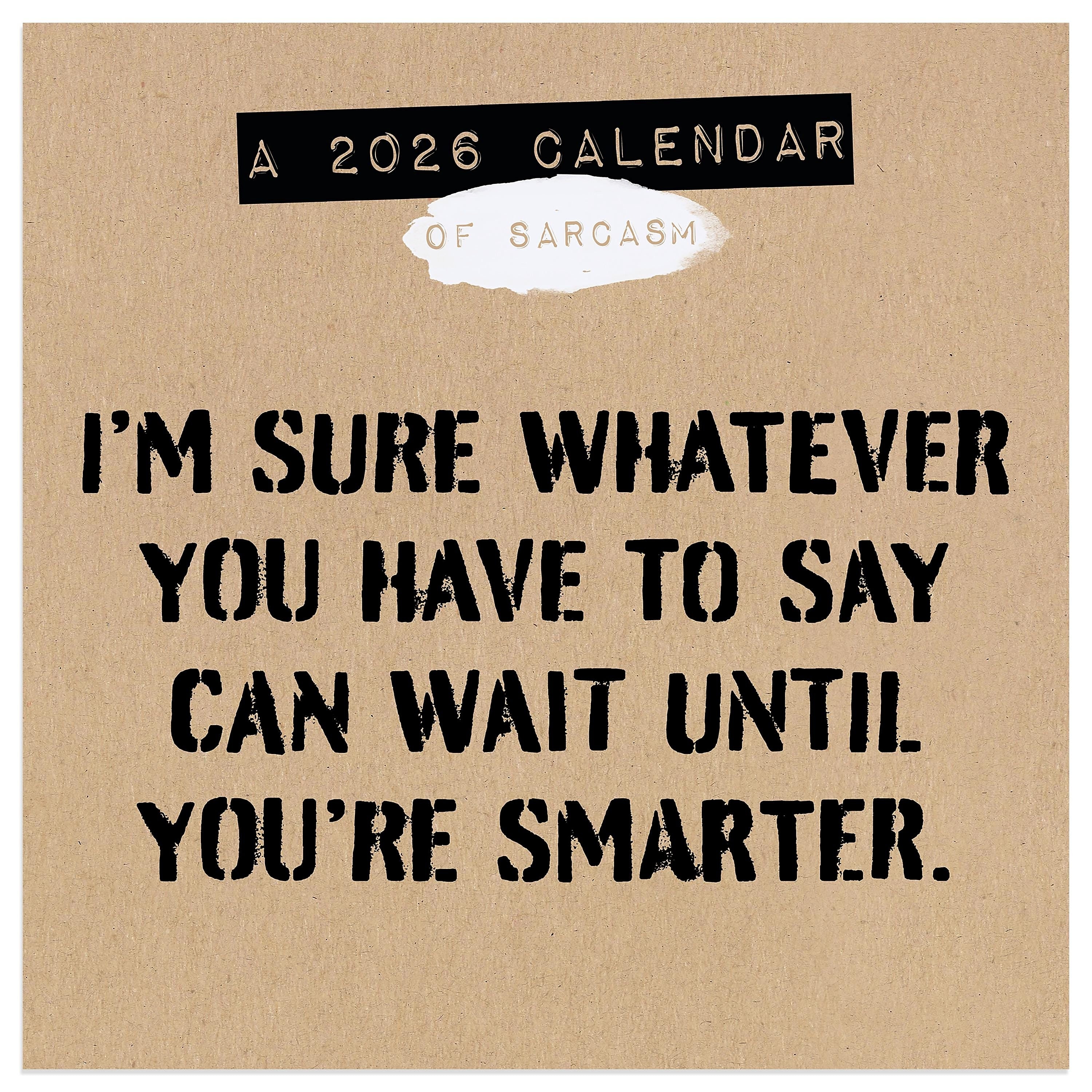 2026 TF Publishing 12" x 17" TF Publishing 7" x 7" Anti-Affirmations & Sarcasm Mini Calendar 26-2100