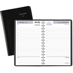 2026 AT-A-GLANCE DayMinder 5" x 8" Daily Appointment Book, Faux Leather Cover, Black (SK44-00-26)