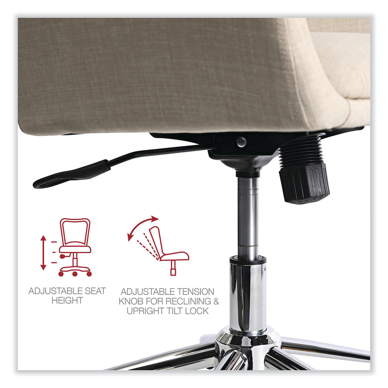 Alera Fixed Arm Fabric Task Chair, Cream (ALEWS4251)