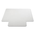Alera Cleated Carpet Chair Mat with Lip, 45" x 53'', Clear ( ALEMAT4553CLPL)