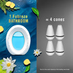 Febreze Bathroom Origins Air Freshener, Ocean Scent, 0.25 oz., 4/Pack (07695)