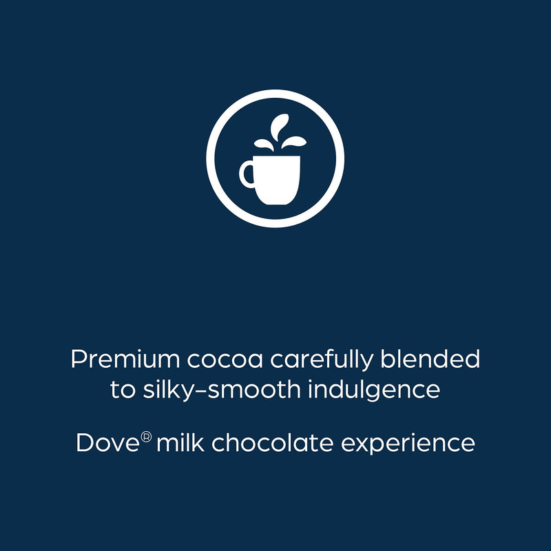 Dove Silky Smooth Milk Chocolate Hot Cocoa, Flavia Freshpacks, 72/Carton (MDRA117)