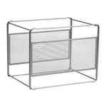 Mind Reader Metal File Organizer, Silver (BOXFILE-SIL)