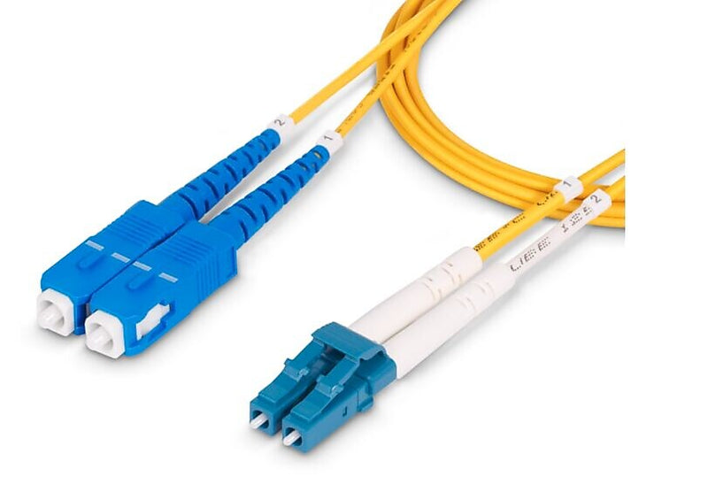 StarTech 3.28' LC Network to SC Network Networking Cable, Male, Yellow (SMLCSCOS21M)