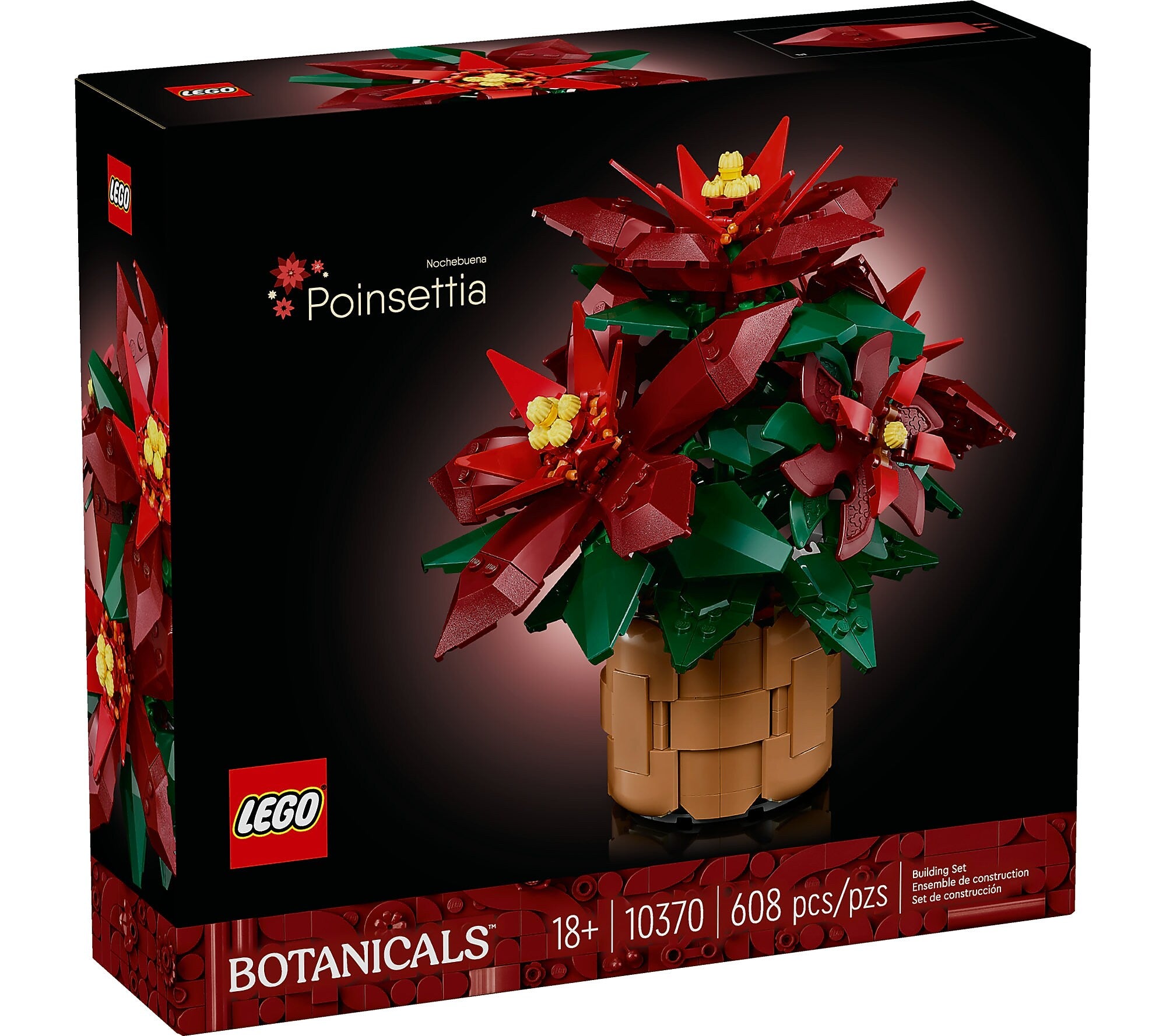 LEGO Botanicals Poinsettia, 608 Pieces (10370)
